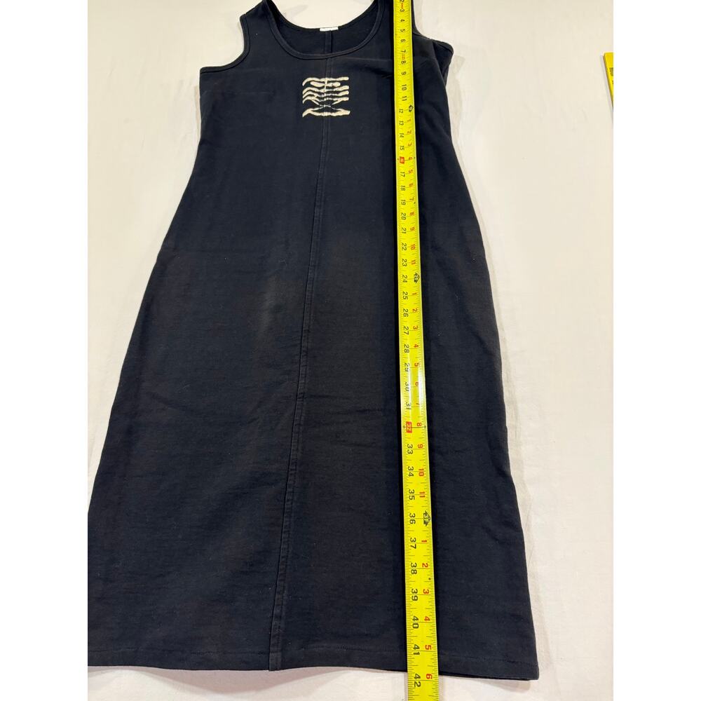 On The Rocks California Vintage 90s 100% Cotton Tank Dress Jacket Set Medium - Picture 6 of 13